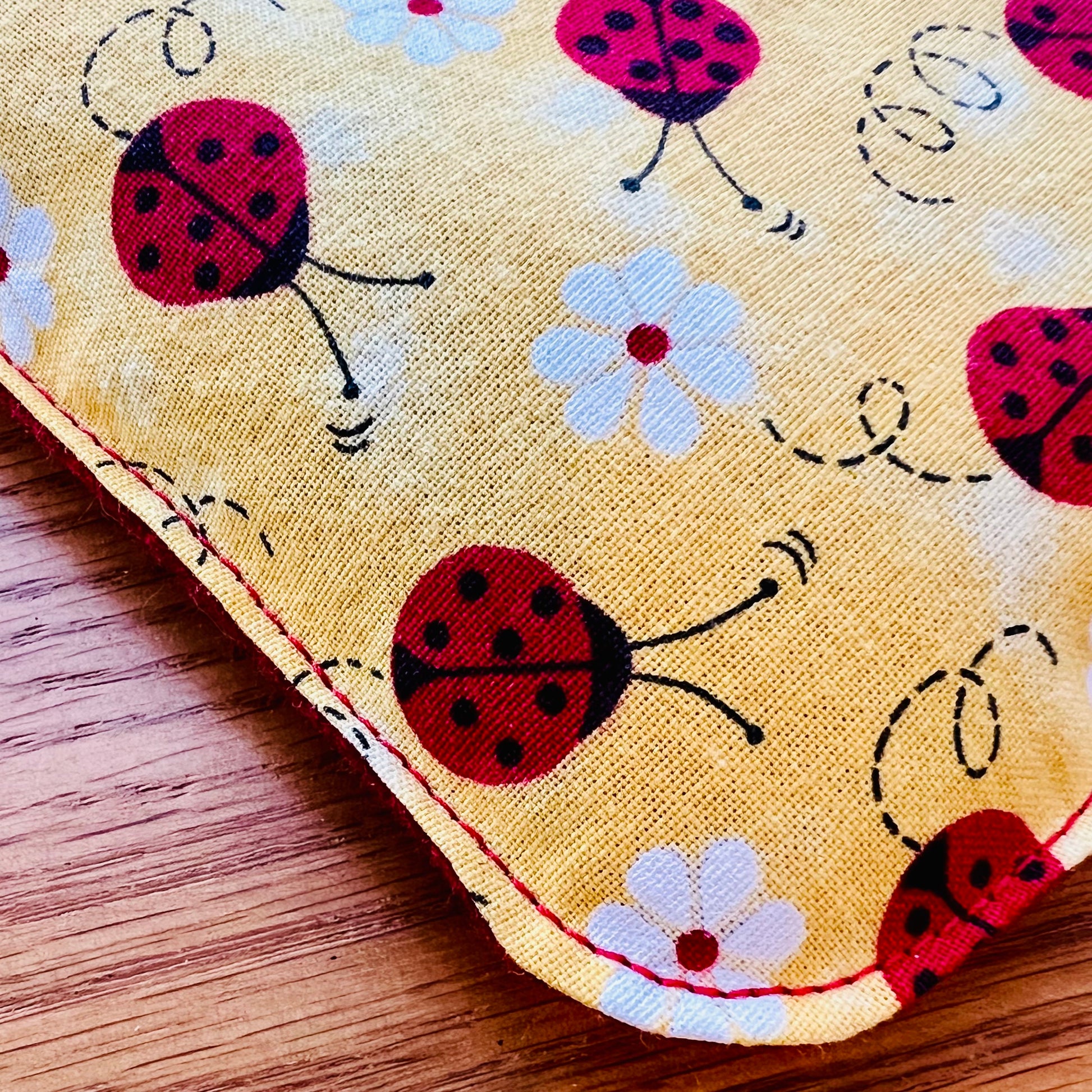 Close-up of Weighted Eye Pillow