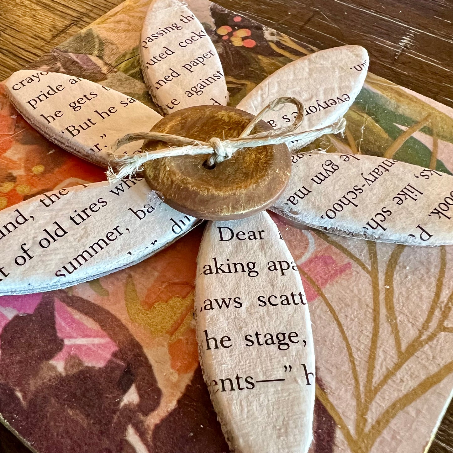 Close-up of Literary Bloom Magnet.