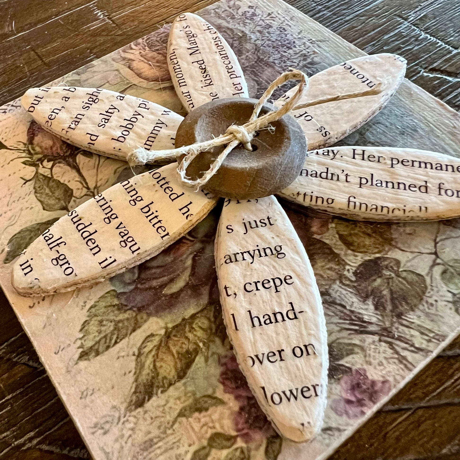 Close-up of Literary Bloom Magnet.