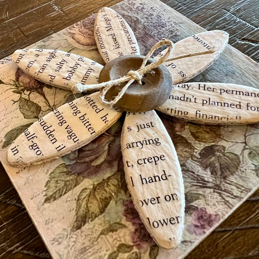 Close-up of Literary Bloom Magnet.