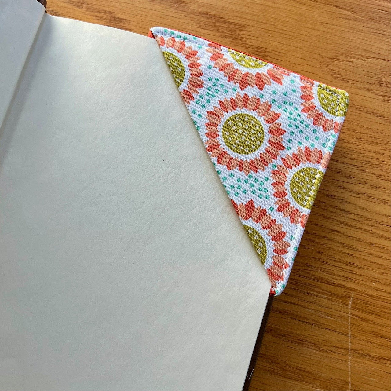 The Eclectic Corner Bookmark | Orange Sunflower